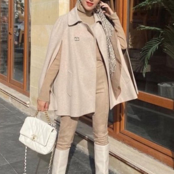 Zara cotton blend cape coat size Medium - Picture 9 of 15